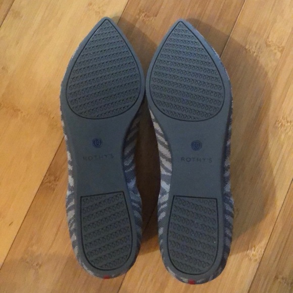 Rothy’s Grey Zebra Points - Size 8.5 EUC - Picture 6 of 7